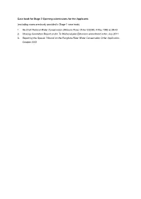 Case Book for Stage 2 Opening Submissions for the Applicants