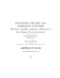 EXPLORING the HOT and ENERGETIC UNIVERSE the First