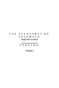 L a S a V E N T U R a S D E T E L É M a C O Hijo De Ulises F E N E L