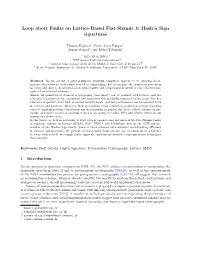 Loop Abort Faults on Lattice-Based Fiat-Shamir & Hash’N Sign Signatures