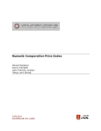 Nunavik Comparative Price Index