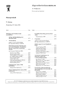 Plenarprotokoll