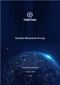 Redefine Blockchain Storage