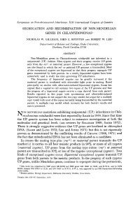 Segregation and Recombination of Non-Mendelian Genes in Chlamydomonas