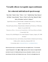 Versatile Silicon-Waveguide Supercontinuum for Coherent Mid