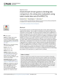 An Exhaustive Evaluation Using Tailor-Made Data Sets (Prospeccts)