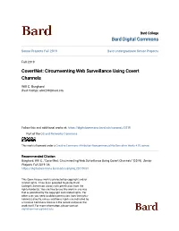 Circumventing Web Surveillance Using Covert Channels