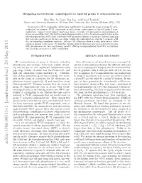 Designing Isoelectronic Counterparts to Layered Group V Semiconductors
