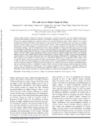 Pros and Cons of Climate Change in China