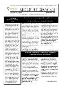 Red Light Despatch Volume VIII, Issue 11 November, 2016