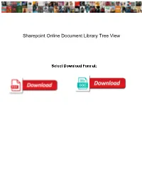 Sharepoint Online Document Library Tree View