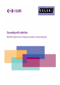 Succeeding with Celebrities Z C E L E B Z C E L E B Z C E L