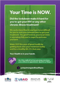 Your Time Is NOW. Did the Lockdown Make It Hard for You to Get Your HIV Or Any Other Chronic Illness Treatment?