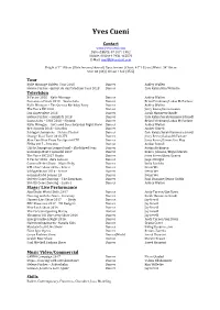 Yves Cueni CV