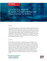 Canada's Equalization Program
