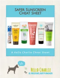 Hello Charlie Cheat Sheet