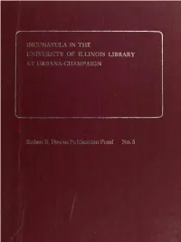 Incunabulainuniv00univ.Pdf