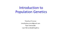 Introduction to Population Genetics