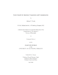 Lower Bounds for Quantum Computation and Communication