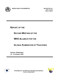 Report of the Second Meeting of the Who Alliance For