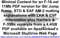 F-16.Net Version: Ski Jump Ramp + STO & EAF Explanations for Harrier