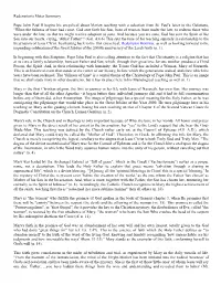 Redemptoris Mater Summary Pope John Paul II Begins His Encyclical About Marian Teaching with a Selection from St. Paul's Letter