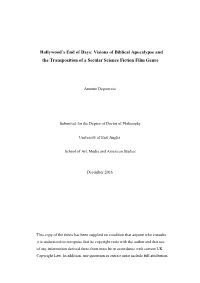Hollywood's End of Days: Visions of Biblical Apocalypse And