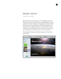 Ibooks Author Getting Started