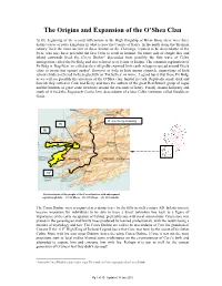 The Origins and Expansion of the O'shea Clan
