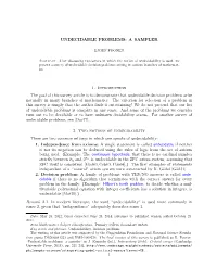 Undecidable Problems: a Sampler (.Pdf)