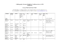A Bibliography of Drama in English by Caribbean Writers, to 2010 Compiled By