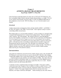 ANTENNA RANGE MEASUREMENTS Paul Wade N1BWT © 1994,1998