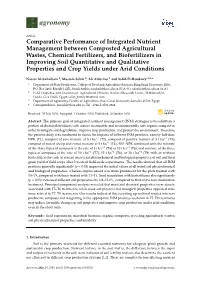 Comparative Performance of Integrated Nutrient Management