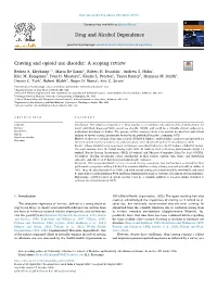 Craving and Opioid Use Disorder a Scoping Review