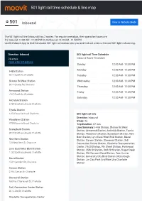 501 Light Rail Time Schedule & Line Route