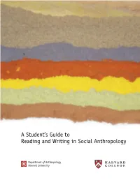 A Student's Guide to Reading and Writing In