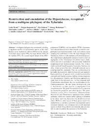 Resurrection and Emendation of the Hypoxylaceae, Recognised from a Multigene Phylogeny of the Xylariales