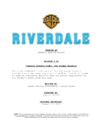 Riverdale | Dialogue Transcript | S5:E2