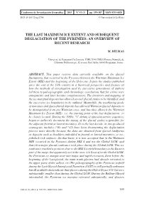 The Last Maximum Ice Extent and Subsequent Deglaciation of the Pyrenees: an Overview of Recent Research