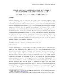 Action Plan for Sustainable Development-Case Study of Shah Alam