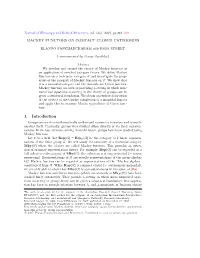 Mackey Functors on Compact Closed Categories 1