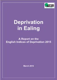 A Report on the English Indices of Deprivation 2015