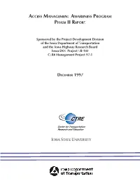 Access Management Awareness Program Phase Ii Report