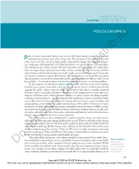 Chapter 7: Police Deviance