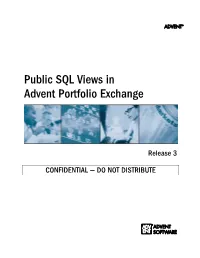DOC: Advent Portfolio Exchange Release 3