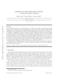 Linguistic Data Mining with Complex Networks: a Stylometric-Oriented Approach