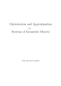 Optimization and Approximation on Systems of Geometric Objects