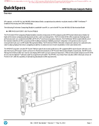 Quickspecs AMD Firestream Compute Module Overview