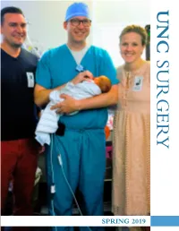 Spring 2019 UNC Surgery Newsletter
