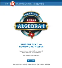 Student Text and Homework Helper